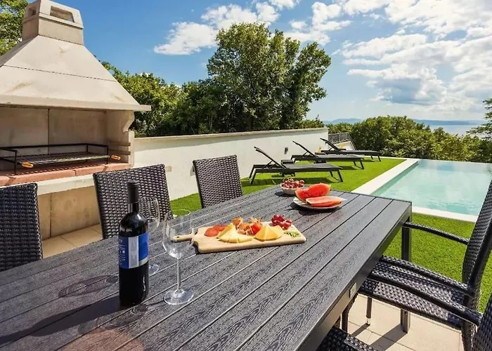Luxury Sea View Dijana With Infinity Pool & Jacuzzi Near Rijeka * Kostrena