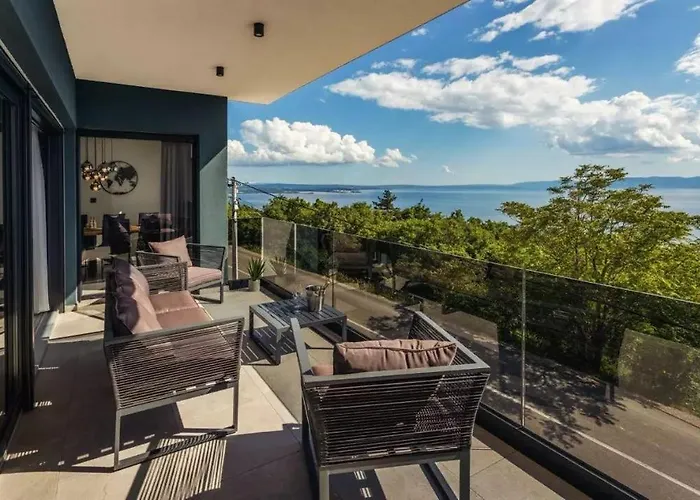 Luxury Sea View Dijana With Infinity Pool & Jacuzzi Near Rijeka Villa *