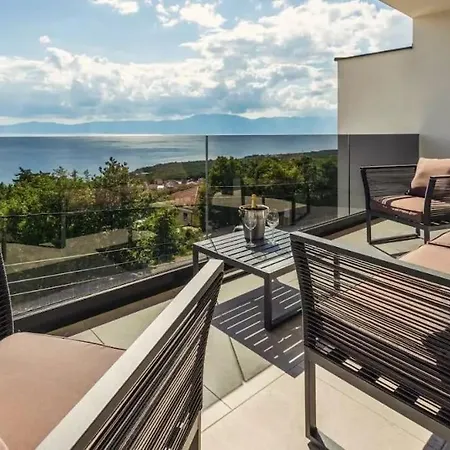 Luxury Sea View Dijana With Infinity Pool & Jacuzzi Near Rijeka Villa Kostrena