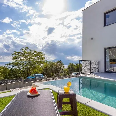 Luxury Sea View Dijana With Infinity Pool & Jacuzzi Near Rijeka Villa