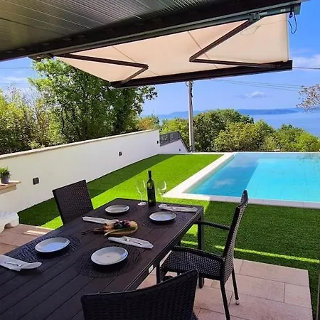 Luxury Sea View Dijana With Infinity Pool & Jacuzzi Near Rijeka Villa