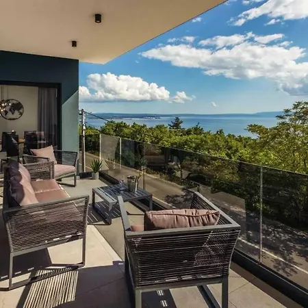 Luxury Sea View Dijana With Infinity Pool & Jacuzzi Near Rijeka Villa *