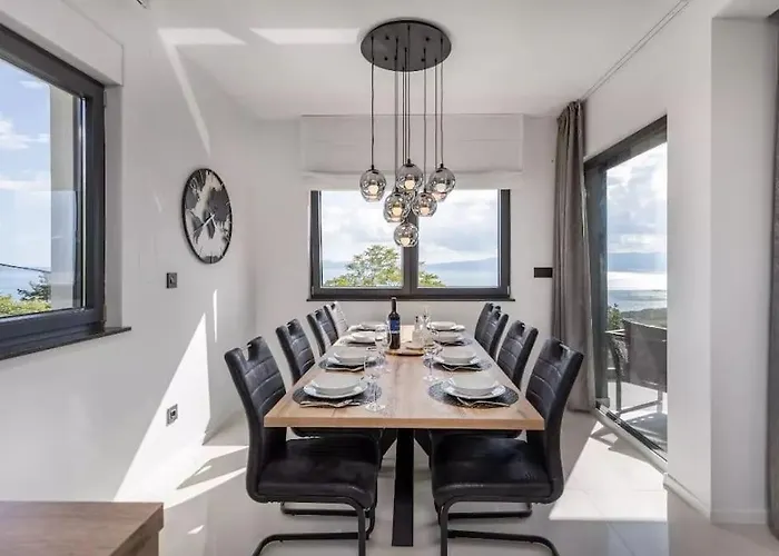 Luxury Sea View Dijana With Infinity Pool & Jacuzzi Near Rijeka Villa